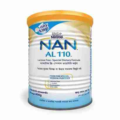 Nestlé NAN AL 110 Lactose Free Special Dietary Formula TIN 400 g
